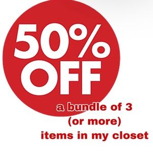 Make a bundle of 3 or more items, make me an offer when you are done shopping